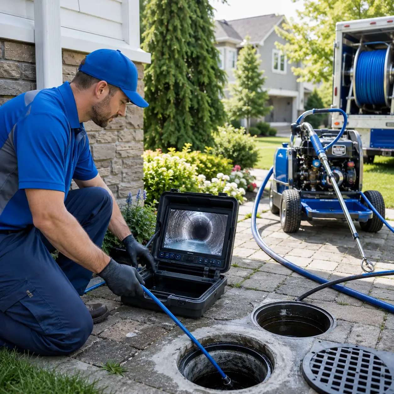 Outdoor drain cleaning professionals serving Webster, IN